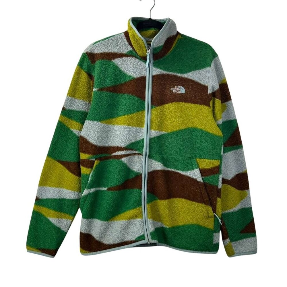 The North Face Men's Medium Multicolor Full Zip Front Pockets Fleece Jacket - Picture 12 of 16